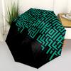 1pc Labyrinth Maze Automatic Open 8-Rib Windproof Umbrella, Travel & Commuting, Suitable for All Seasons