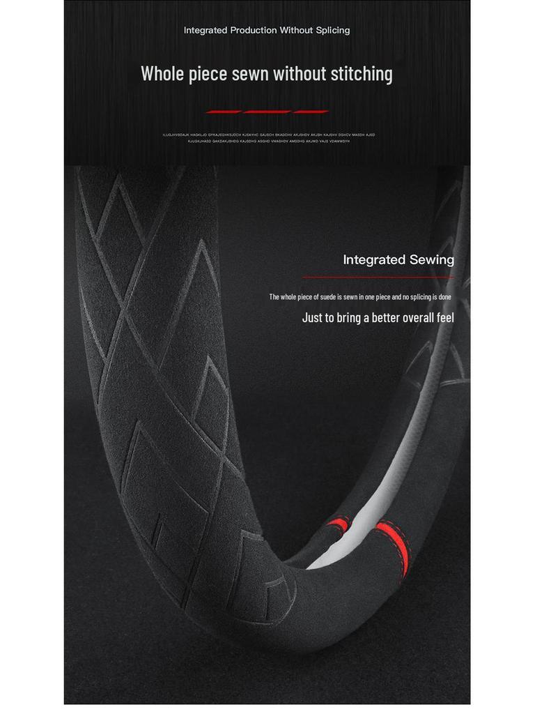 Suede Plush Steering Wheel Covers for Chery: Compatible with Tiggo 3x5x, Tiggo 87, Arrizo 5 Plus