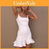 Elegant Women Fashion Mini Pleated Sling Dress Skirt Sleeveless Cocktail Dress