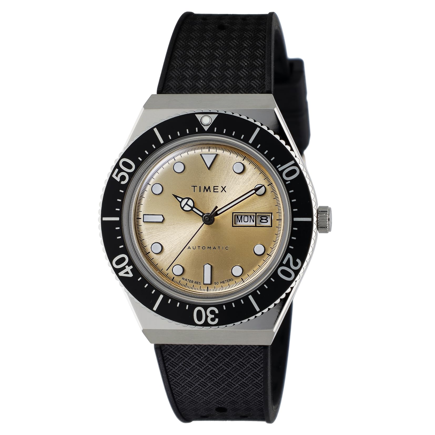 

[TIMEX] Watch M79 Automatic Gold Dial Stainless Steel Acrylic Quartz Watch Brand TW2W47600 Men s Black [Item]