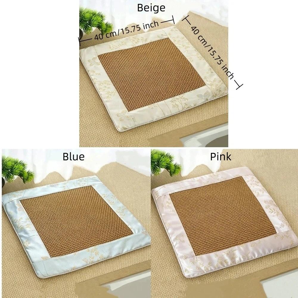 Breathable Rattan Weaving Seat Cushion Thickened Chair Pad Simple Modern Tatami Pad  Office