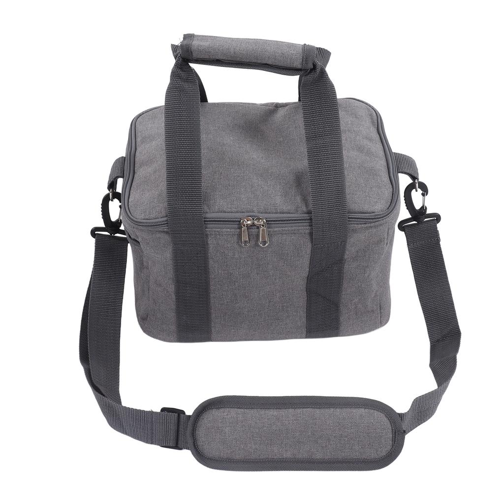 Cooler Bags Insulated Grey Oxford Cloth Retractable Straps Large Capacity Waterproof Cooling Double Ended Zipper Bag