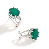 Bolaijewelry Grün achat natürliche edelstein neue ohrringe Mode licht luxus edlen schmuck frauen jahrestag täglichen verschleiß