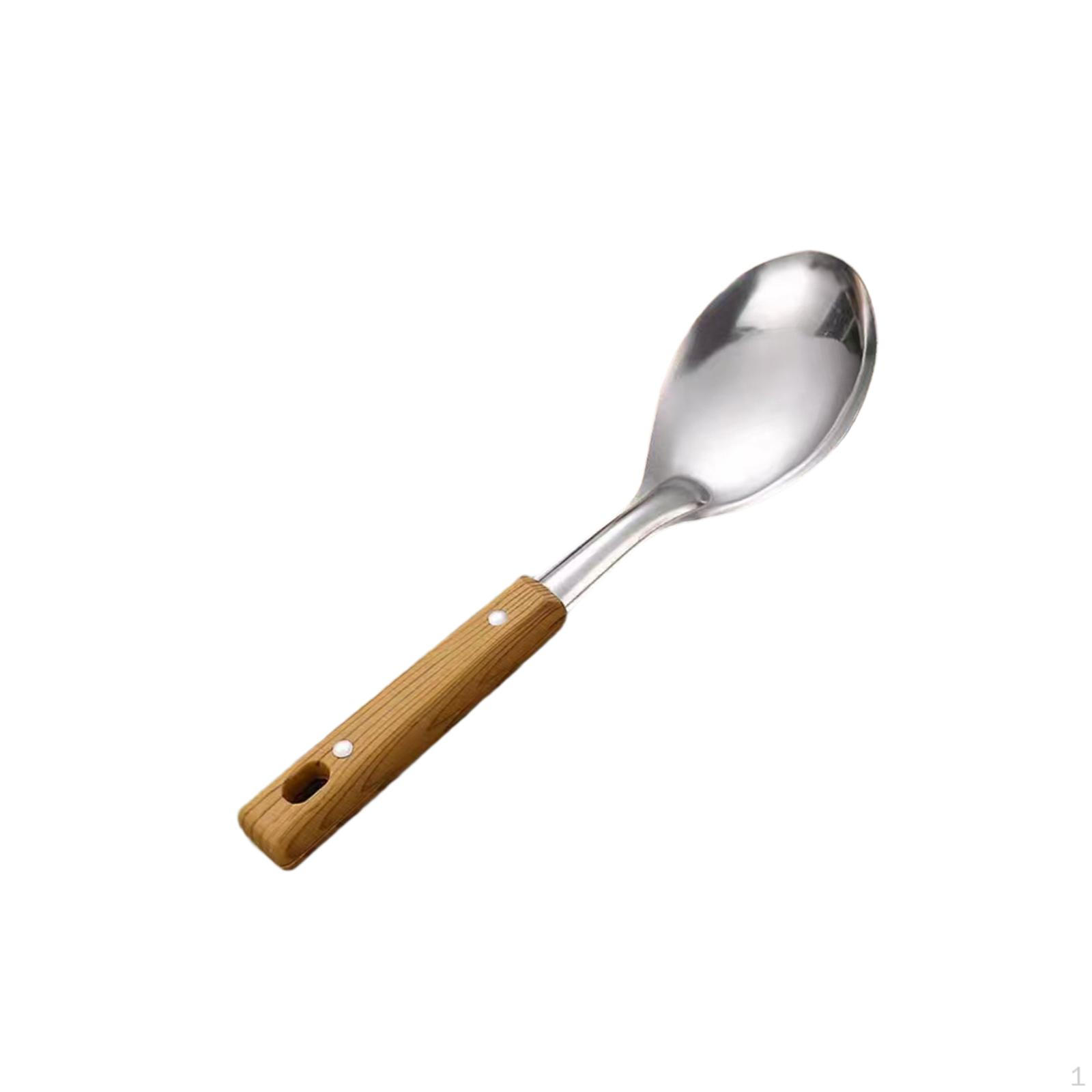 

Cooking Utensil Stainless Steel,Easy to Clean,with Heat Resistant Handle,Kitchen Gadget,Cookware for Rice spoon