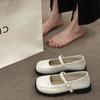 Mary Jane women's shoes 2025 new summer French platform loafers versatile single shoes British style square head small leather shoes
