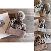 Fashion Leopard Print Pattern Women's Casual Warm Knitted Hatp For Outdoor Casual