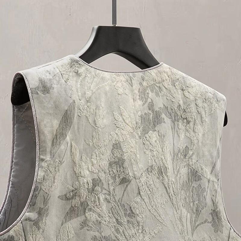 Women's New Chinese Style Round Neck Cotton Vest