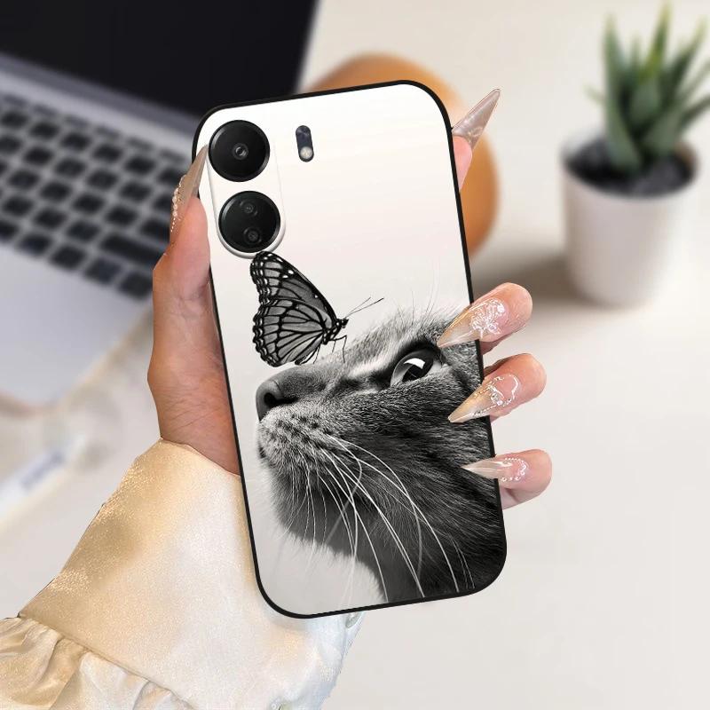 Funda Animal de Moda Para Xiaomi Redmi 13C Fundas 13 C 4G 5G Silicona Suave TPU Funda de Teléfono Cubierta Para Redmi 13R Coque Protectora