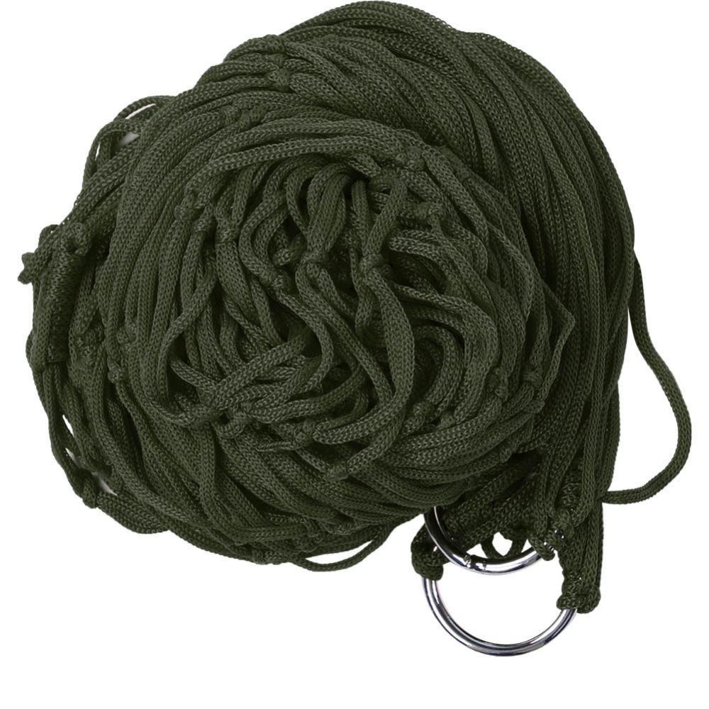 Strong Load-Bearing Capacity Nylon Mesh Hammock Smooth Net Swing Hanging Rope Hammock  Camping