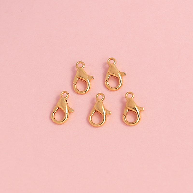 14K Коннектор-застежка-карабин  Персиковое Сердце  и Пряжка-Сердце для DIY Украшений
