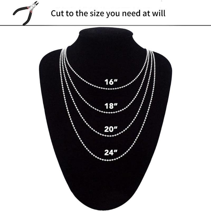 Fashionable Sturdy Stainless Steel Bead Chain Belt with 50 Adjustable Waist Buckles for Trendy Casual Daily Wear