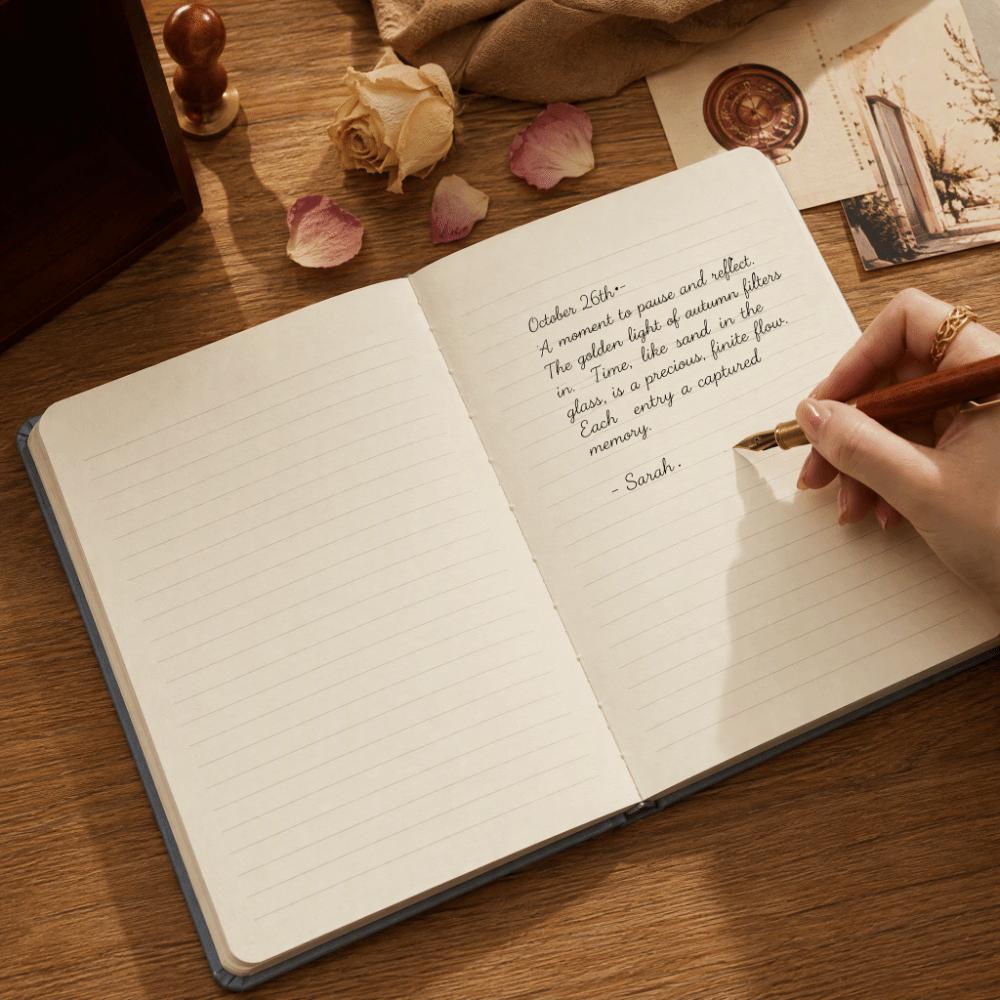 Vintage PU Leather Vintage Diary PU Leather Hardcover Notebook Work Notepad Daily Journaling
