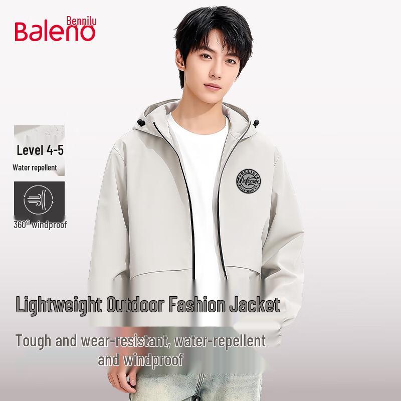 Baleno Heren Waterdicht Jack met Capuchon