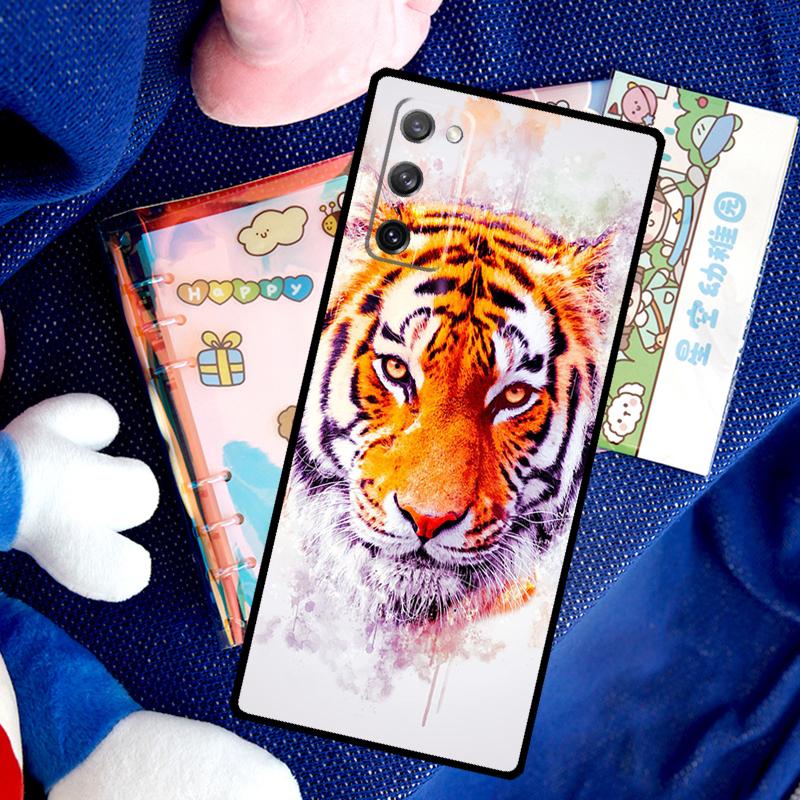 Tiger Face Case For Samsung Galaxy S26 Ultra S25 S24 S23 S21 S22 Ultra S10 S20 Plus S25 FE Cover Funda