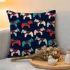 Cushion Cover  Linen  SkinFriendly Soft Decorative Case For Sofa Home Decor Anime Dala Horse Print Pillow cover