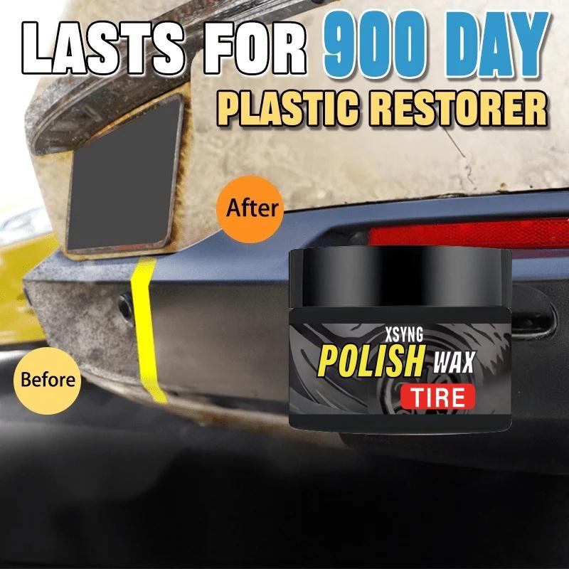Automotive Plastic and Leather Renewal Paste, Multi-surface Car Care Kit, Leather Seat Polishing Wax, Plastic Trim Aging Restore