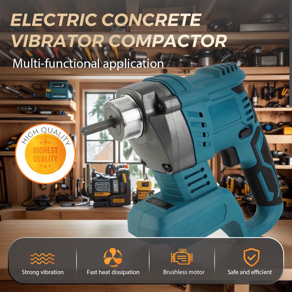 For Makita Battery 20V Cordless Electric Concrete Vibrator Concrete Compactor Concrete Brushless High Power Mixing Power Tool