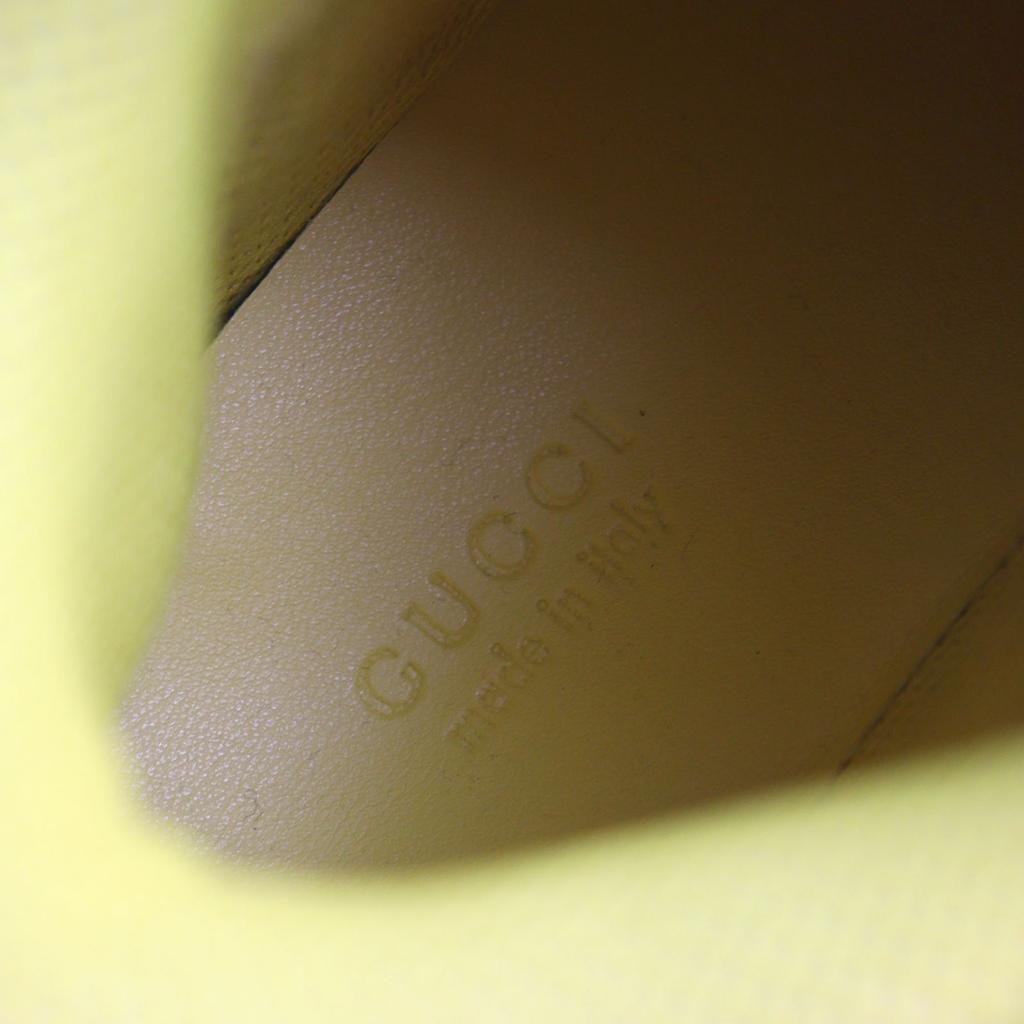 Makellose GUCCI Sneaker Interlocking Vintage-Finish Leder Damen 35.5 661310 Gebraucht