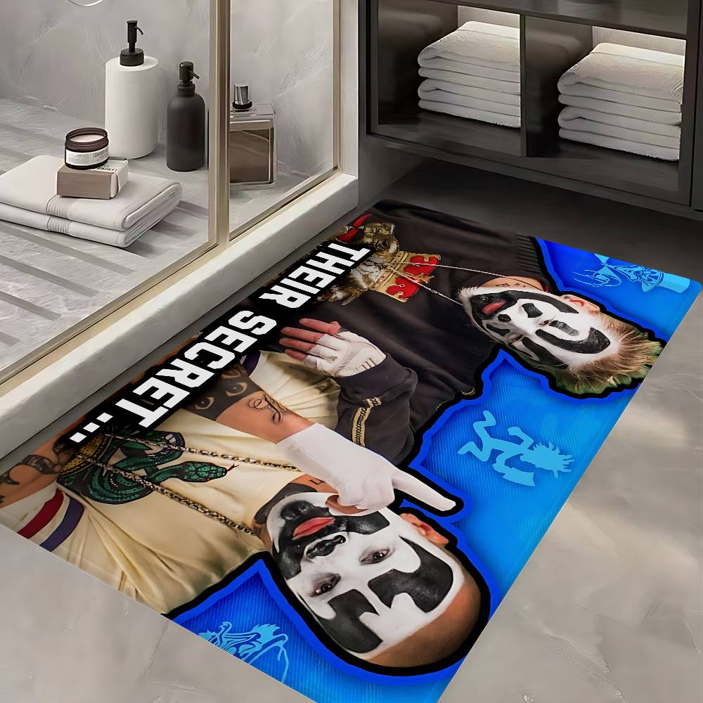 Hip-Hop I-Insane C-Clown P-Posse Hallway Carpet Washable Non-Slip Living Room Sofa Chairs Area Mat Kitchen Doormat Area Rug