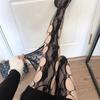 Y2K Damen Goth Punk Sexy Messer Schnittschäden Netz Leggings Strumpfhosen Strümpfe Ausgehöhlte Muster Strumpfhosen Netzsocken