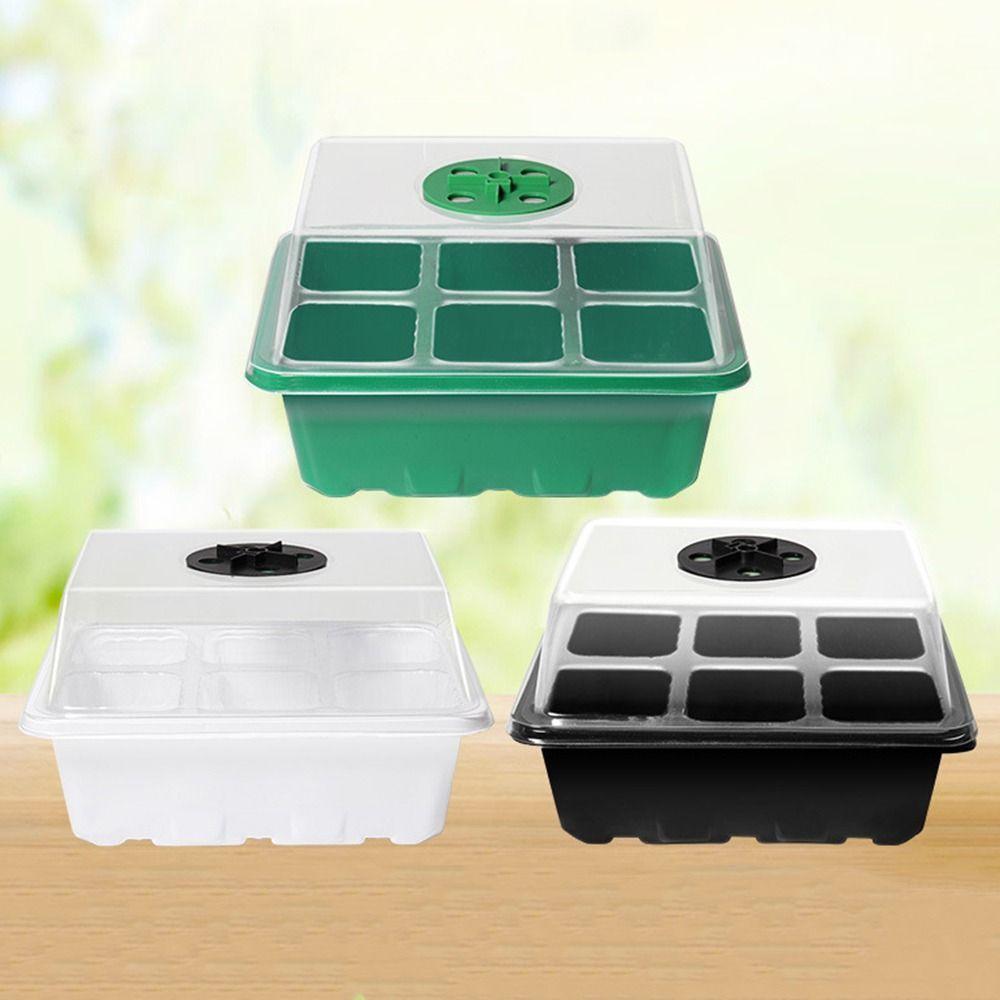 

2Pack 6/12 Hole Sewing Tray Set Three Pieces Garden Seed Pot Tray Racing Tray