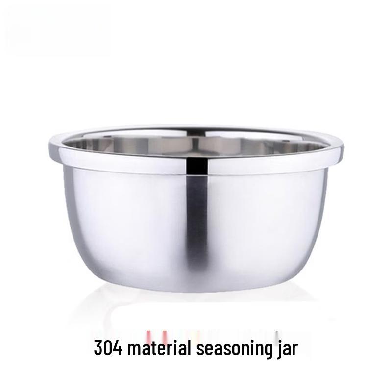 WUHE 304 Stainless Steel Round Mixing Bowl