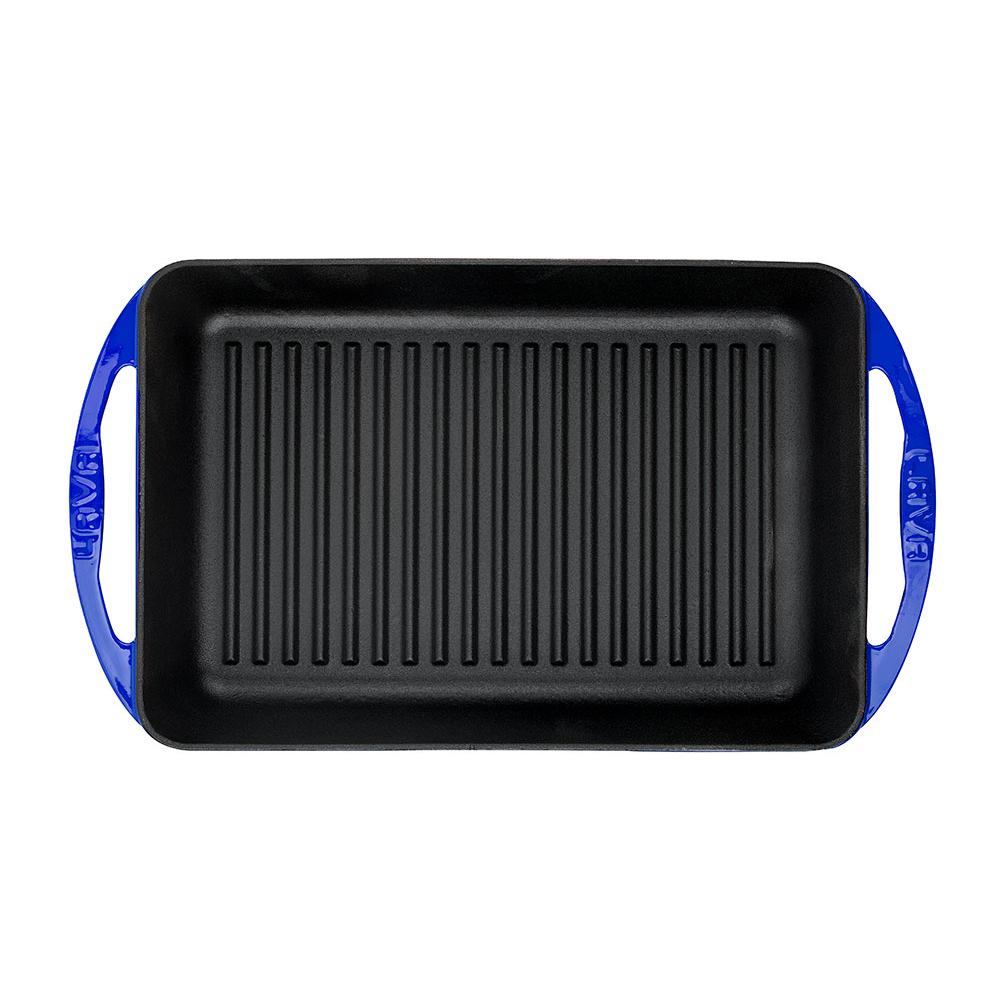 Lava Cast Iron Rectangle Grill Pan. 1-Handle, 22X32cm.