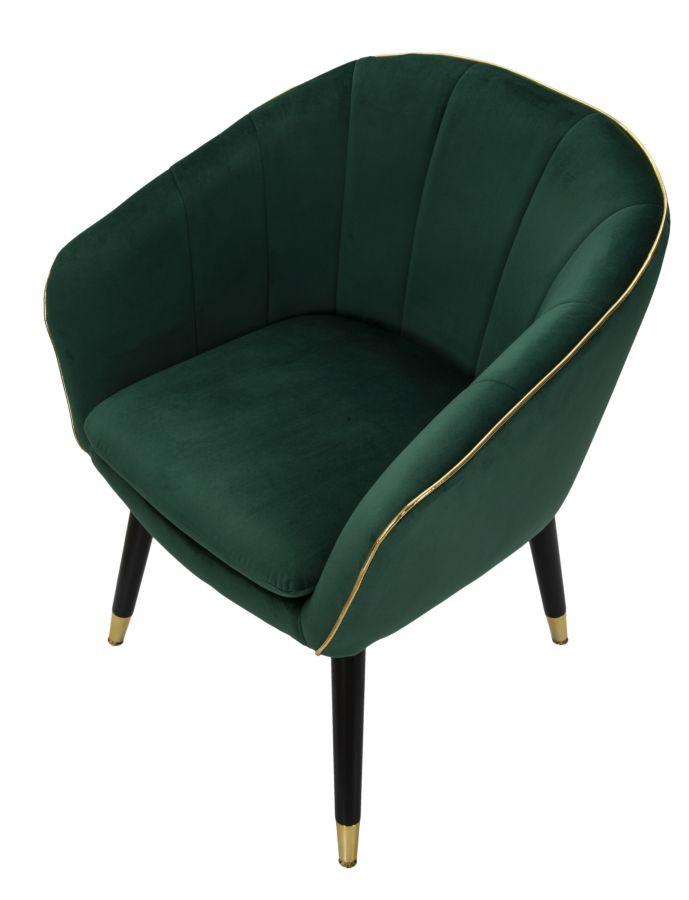 Armchair Paris Green Gold Cm 62X58X78