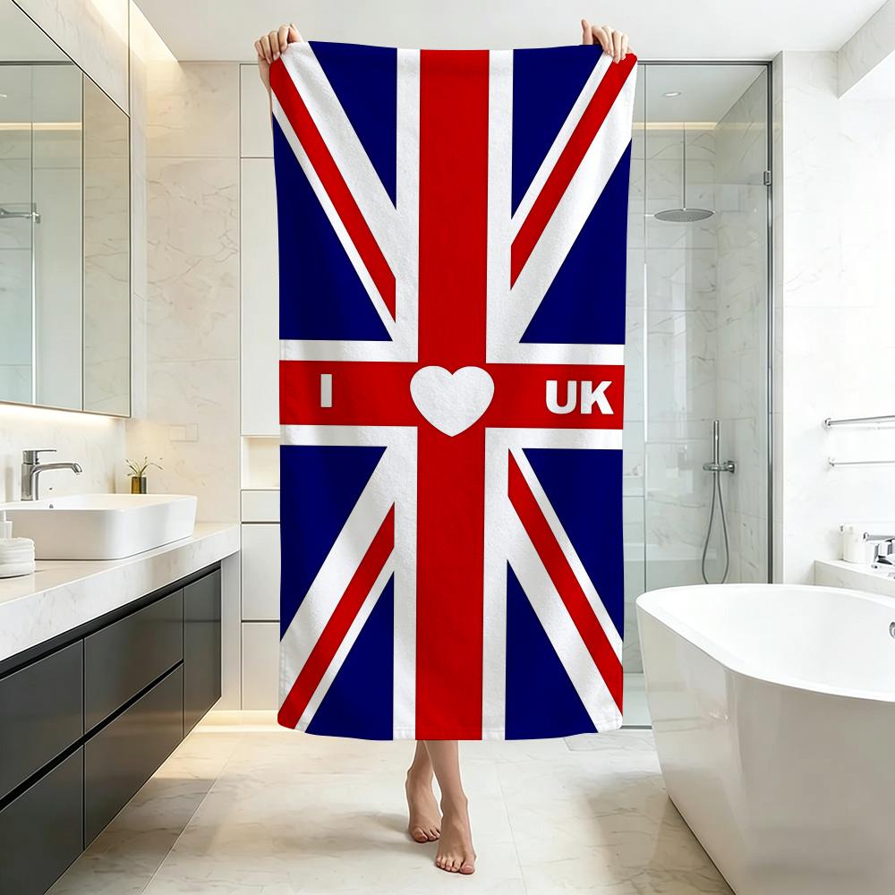 Flagge U-Vereinigtes Königreich England Handtuch Fünf-Sterne-Hotelqualität Umweltfreundlich Ultraweiche Dicke Handtücher & Strandtücher