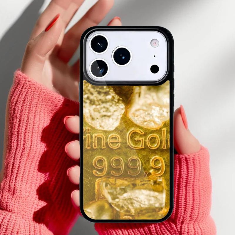 

Switzerland Fine Gold Phone Case for iPhone 17 Air 16e 15 14 13 Pro Max Back Cover for 12 11 Pro Coque iPhone 15 Plus