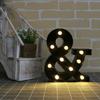 LED Black Letter Light 26 English Night Light Large Luminous Alphabet Lights Wedding Modeling Lamp For Party Birthday Home Bar