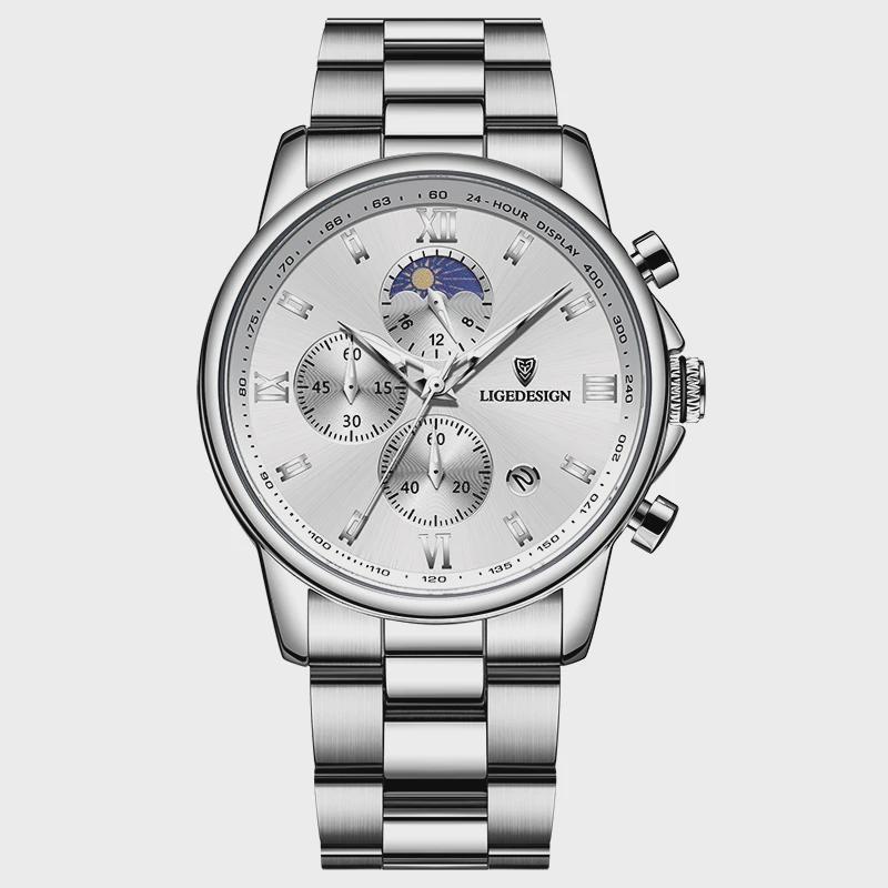 Luxury Watch for Man Quartz Sports Men Watch Waterproof Luminous Stainless Steel Chronograph Men s Watches