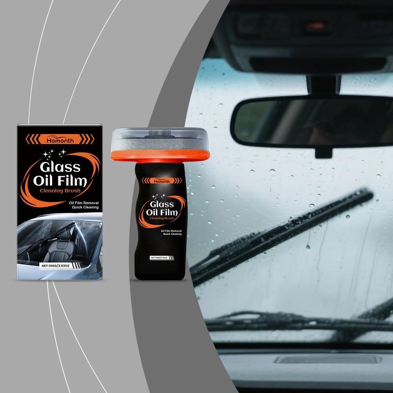 Inner Windshield Glass Oil Film Cleaner Front Car Glass Oil Film Remover Automotive Glass Sponge Cleaning Brush for Car Cleaning