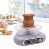 Bymaocar Electric Adjustable Speed Pottery Making Machine, Mini Pottery Wheel Set Equipment, DIY Pottery Handmade Making Tools