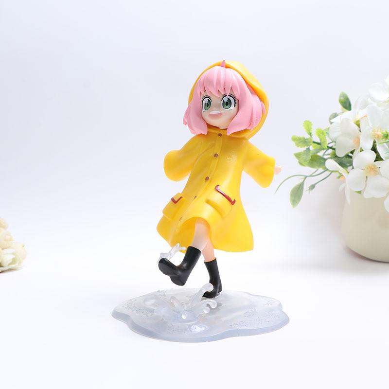 Anya Spy Family Forger Action Figure Anime Raincoat Doll Collectible Toy Display