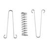 4pcs Awning Attachment Set Tension Spring, Alloy Spring Awning Spring Buckle, Heavy Duty Sun Shade Sail Fixing Kit