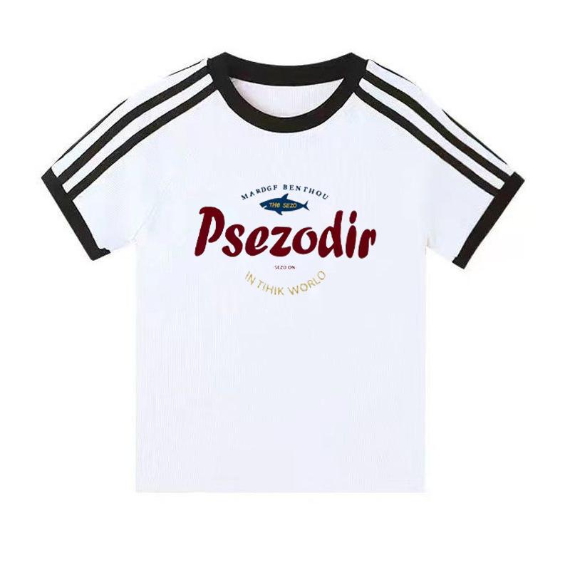 Summer new American Spice Girl letter print design short-sleeved T-shirt women s casual wear versatile top short-sleeved T-shirt s suggestion 40-47.5kg белый