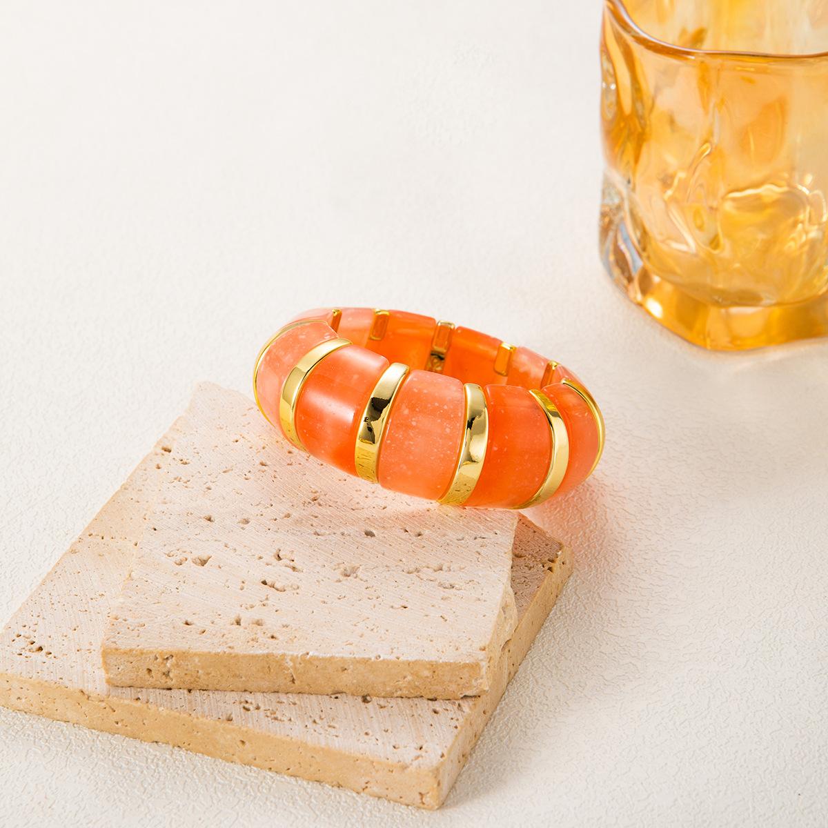 Браслет из эластичной веревки с размытым акрилом Ретро Модный Браслет с Характером Легкая Роскошь Высококлассный Браслет