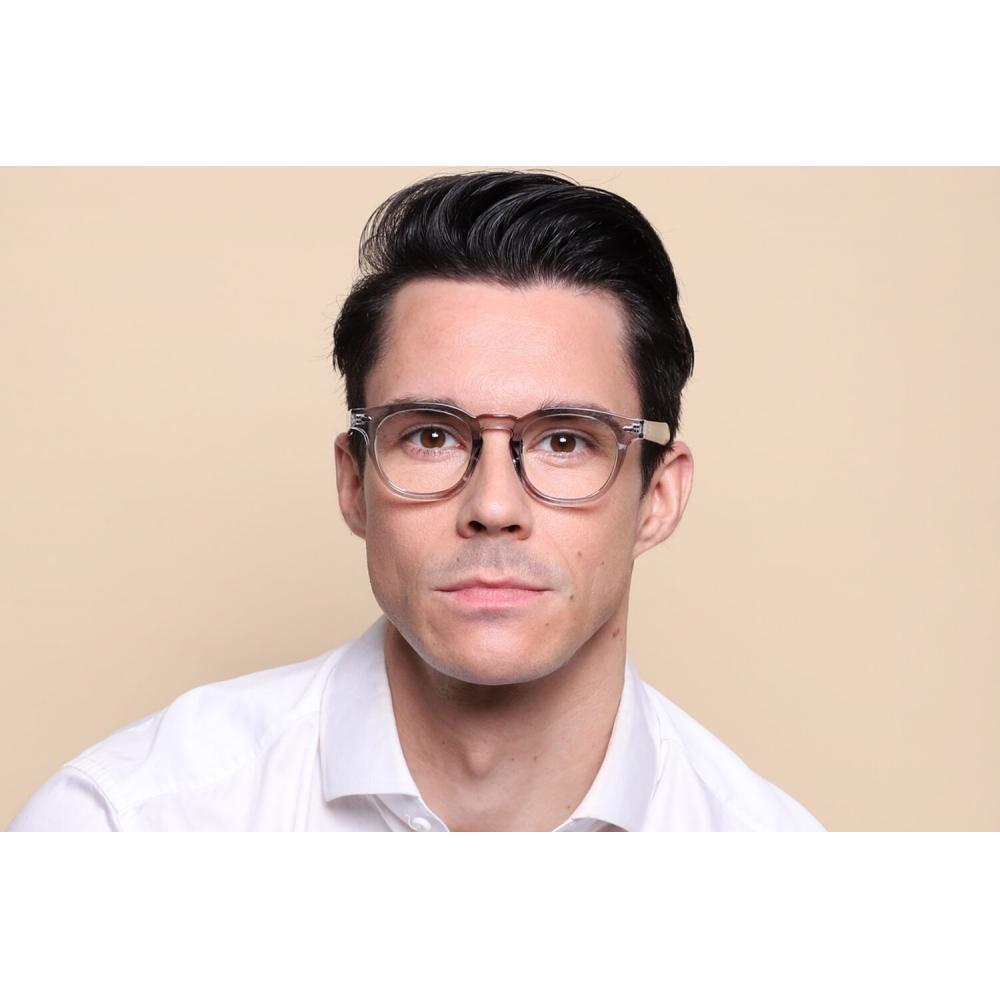 Full Rim Square Transparent Grey Smartbuy Collection Hurst 3505 C5 Fashion Unisex Eyeglasses