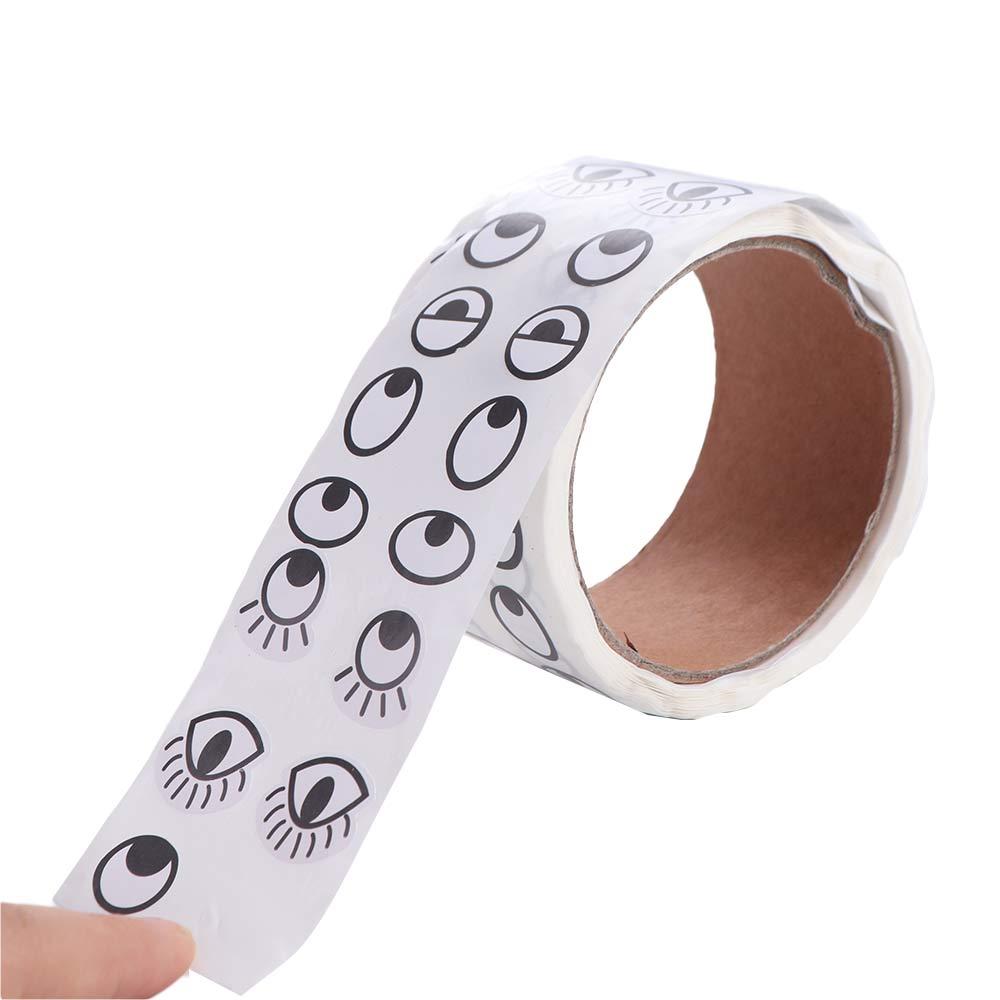 1000 Stück/Rolle Mini-Augenaufkleber, wiederverwendbar, für Bastelarbeiten, Osterdekoration