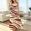 Women's Sleeveless Maxi Dress Simple Striped,Soft Flowy Long Dress for Daily Commute,Casual Home & Versatile