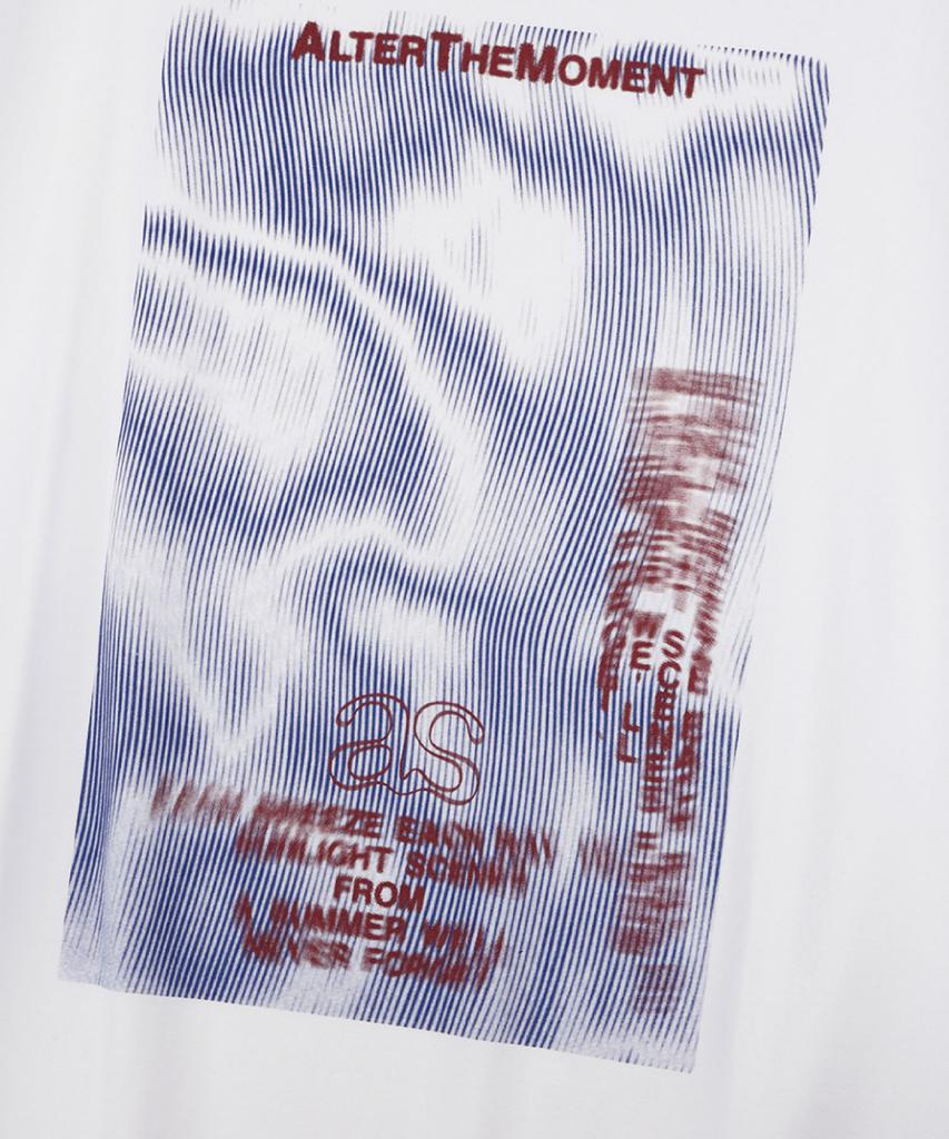 ALTER STUDIO Moment Wave Print T-Shirt_White