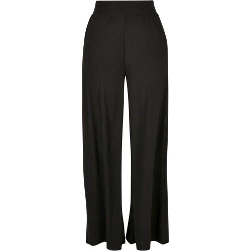 Urban Classics Womens/Ladies Jersey Ribbed Wide Leg Trousers