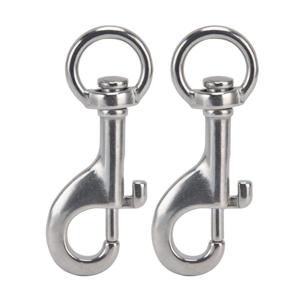 6pcs Heavy Duty Rotating Snap Hooks Marine Grade Heavy Duty Bolt Snaps  For Marine Use