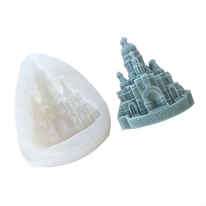 Castle Molds Resins Molds Church Silicone Moulds Baking Molds Decorations X3UC