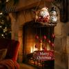 Peaceful Sound Wind Chimes for Relaxing Christmas Santa Chime Festive Hanging Ornament Claus Snowman Elk Decorative Chime Classroom Patio