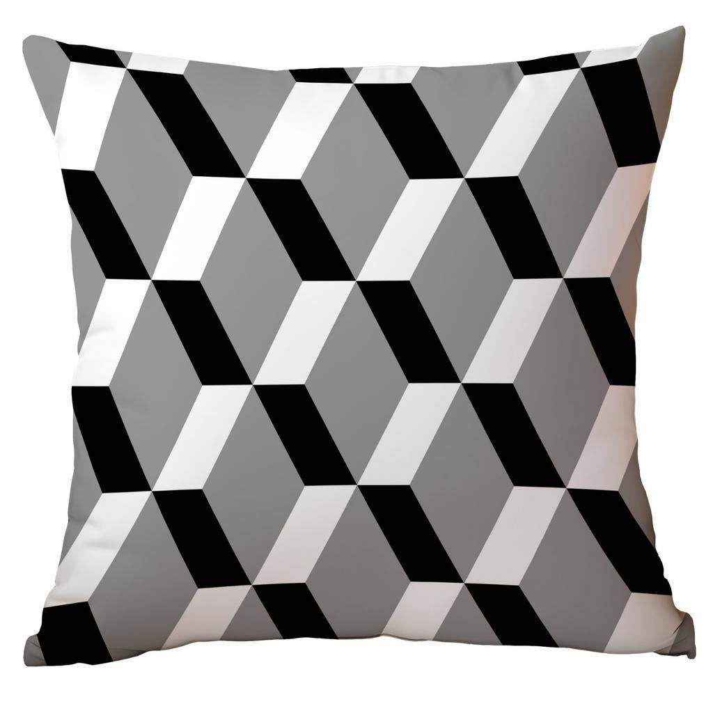 Polyester Colorful Geometric Pillow Case Combination Home Sofa Cushion Pillow Case