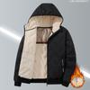 Мужская зимняя стеганая одежда с капюшоном, хлопковая одежда с графеновым подогревом, набитая утолщенная теплая ветрозащитная хлопковая куртка