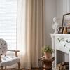Linen Blending Jute Lace Curtains Road Pocket Shade Curtain Tassel for Kitchen Bedroom Living Room Bay Window Cabinet Curtain
