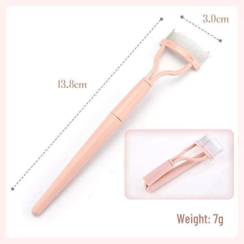 Foldable Semi-Arc Steel Needle Eyelash Comb